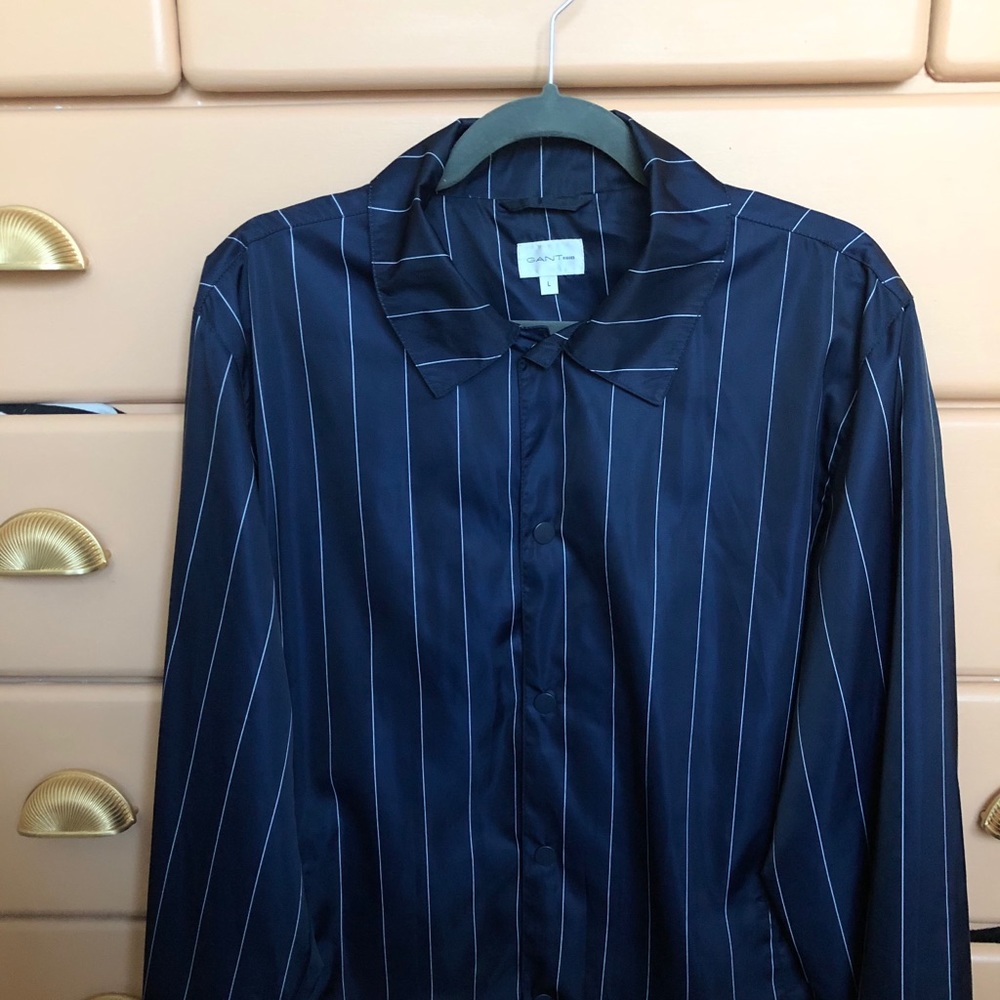 Gant Runner coach jacket with stripes sz L
